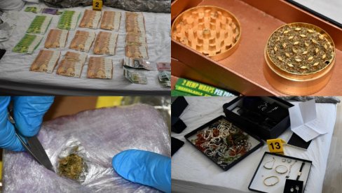 AKCIJA POLICIJA CRNE GORE I ŠVEDSKE: Zaplenjen novac, nakit i droga