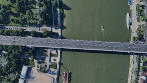 ČISTO NASILJE BLOKADERA: Evo koliko njih blokira Brankov most - snimak dronom (VIDEO)