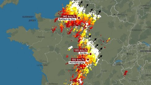 ОЛУЈА НОСИЛА СВЕ ПРЕД СОБОМ, УЛИЦЕ ПОД ВОДОМ: Драматични снимци олује у Француској (ФОТО/ВИДЕО)