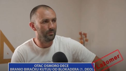 OTAC OSMORO DECE BRANIO BIRAČKU KUTIJU OD BLOKADERA (VIDEO)