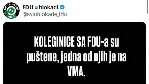 BLOKADERI SA FDU PRETE SMRĆU POLICIJI: Teroristi pozivaju na prolivanje srpske krvi