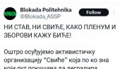 ПЛЕНУМАШИ СЕ ПОДЕЛИЛИ, ПА ОПЛЕЛИ ПО СВОЈИМА: Ударили и на активистичку организацију Свиће