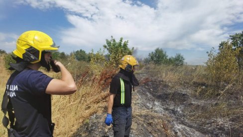 ВЕЛИКИ ПОЖАР У БЕОГРАДУ, ГОРИ БАТАЈНИЦА: Ватрена стихија шири се невероватном брзином, повређен ватрогасац (ФОТО/ВИДЕО)