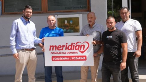 Подршка у правом тренутку: Меридиан фондација уз грађане општине Бојник након разорног пожара