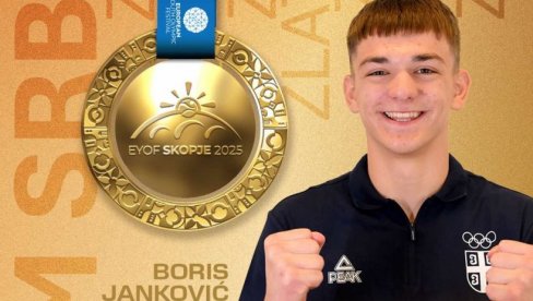 SRBIJA SLAVI ZLATO! Boris Janković na tronu mladih olimpijskih nada!