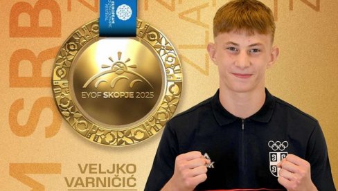 SRBIJA SLAVI TRI MEDALJE U JEDNOM DANU! Veljko Varničić osvojio najsjajnije odličje na nadmetanju najvećih olimpijskih nada, ali to nije sve!