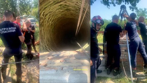 VATROGASCI SPASLI ŽENU POSLE SKOKA U BUNAR: Dramatična akcija spasavalja u Azanji