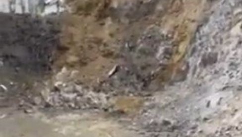 STRAVIČAN SNIMAK SA GRADILIŠTA VICTORY GARDENS: Teren propada, beton se sliva niz padinu! (VIDEO)