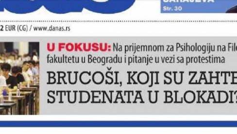 BLOKADERSKI TEST INFORMISANOSTI