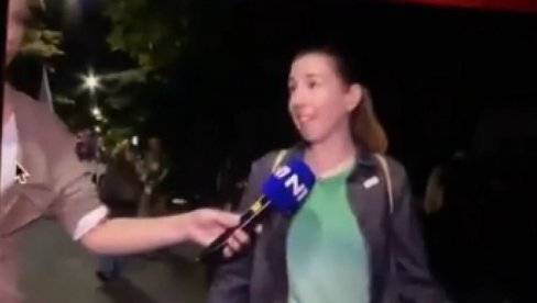 КО ЈЕ ВЛАДАНА ПУТНИК ПРИЦА: Предводила је блокадерске фаланге синоћ на Врачару (ВИДЕО)