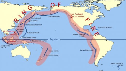 ŠTA JE PACIFIČKI VATRENI PRSTEN? Zemljotres na Kamčatki je šesti po jačini, a evo liste od 10 najvećih ikada