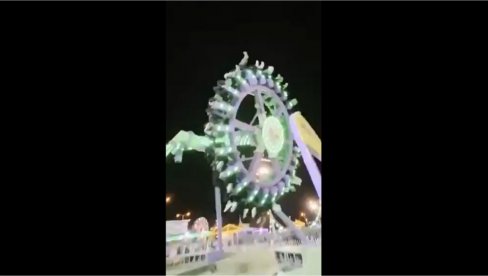 (УЗНЕМИРУЈУЋ ВИДЕО) ДЕСЕТИНЕ ОСОБА ПОВРЕЂЕНО У ПАДУ РИНГИШПИЛА: Погледајте језиви снимак несреће (ВИДЕО)