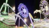 HOROR SNIMAK IZ POZNATOG LUNA PARKA: Konstrukcija se prepolovila na pola, desetine povređeno (VIDEO)