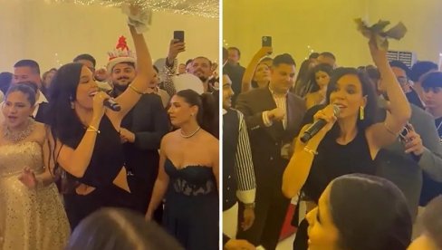 БАКШИШ НЕ УЗИМАМО, СВЕ ЈЕ САМО ДЕО ТРАДИЦИЈЕ: Едита Арадиновић запевала на луксузном ромском весељу (ФОТО)