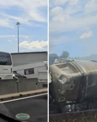 TRAGEDIJA NA AUTO- PUTU: Kamiondžija se zakucao direktno u vozilo, povređeno još 18 ljudi (FOTO/VIDEO)