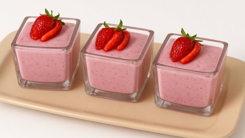 КРЕМАСТИ ДЕЗЕРТ ОД ЈАГОДА И МЛЕКА: Савршен спој за сваку прилику