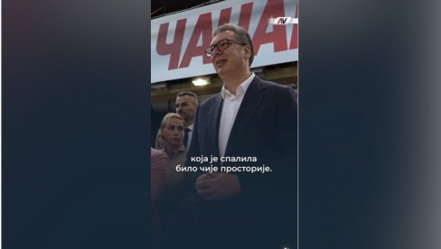 ВУЧИЋ: Поносан сам што не припадам странци која је спалила било чије просторије, већ што сам члан оне чије су просторије спаљене