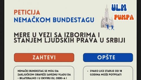 BLOKADERI PALIKUĆE SKINULI MASKE: Traže zaštitu od Bundestaga i da Nemačke šalje svoje diplomate na proteste