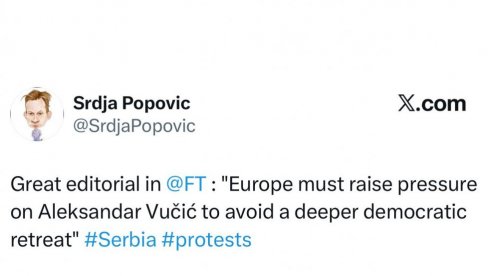 ГЛАВНИ ШЕФ ОТПОРА, КОЈЕГ ФИНАНСИРА ЦИА, ЗАДОВОЉНО ТРЉА РУКЕ Водимо кампању у НАТО медијима да срушимо Србију, да на власт доведемо блокадере