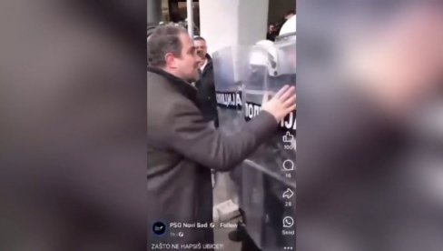 УХАПШЕНИ ЈОВОВИЋ ПРЕДВОДНИК НАСИЛНИХ БЛОКАДЕРА УСТАША Са Грухоњићем се залагао за распарчавање Србије и да се наш народ прогласи геноцидним