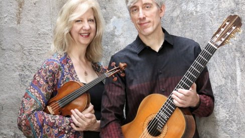 ZVUCI VIOLINE I GITARE: u Galeriji Artget, Kulturnog centra Beograda nastup dua Šenk-Hagedorn iz SAD