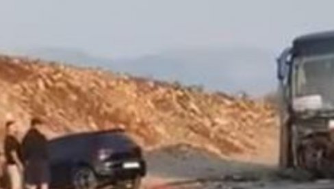 SAOBRAĆAJNA NESREĆA NA JUGU SRBIJE: Jedna osoba poginula u sudaru autobusa i automobila