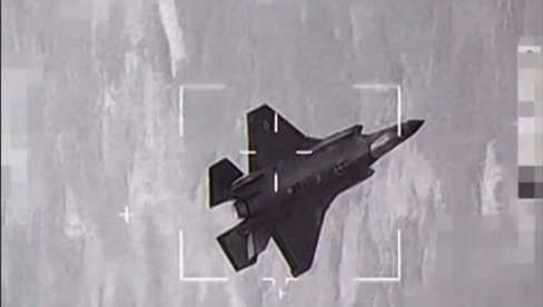 POGLEDATJE - IZVINITE NISMO GA VIDELI RAKETA POGAĐA NEVIDLJIVI F-35: Iran objavio snimak na kome se navodno vidi udar projektila (VIDEO)