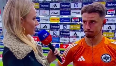 КАПИТЕН ОСТАО ЗАПАЊЕН: Када је чуо прво питање ТВ новинарке - одмах је напустио интервју (ВИДЕО)