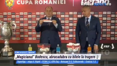 ЦЕО СВЕТ ИМ СЕ СМЕЈЕ: Невероватно како је обављен жреб за Куп Румуније (ВИДЕО)