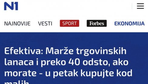 N1 PONOVO UHVAĆEN U LAŽI: Prvo udarili na Vučića što su trgovinske marže velike, a sad im kriv što su smanjene (FOTO)