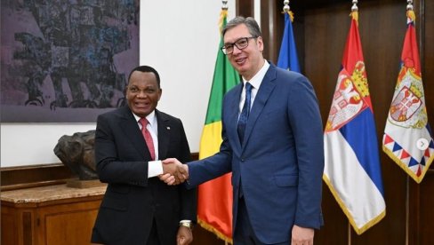 ВУЧИЋ СА ШЕФОМ ДИПЛОМАТИЈЕ РЕПУБЛИКЕ КОНГО: Започећемо реализацију нових споразума и пројеката (ФОТО)