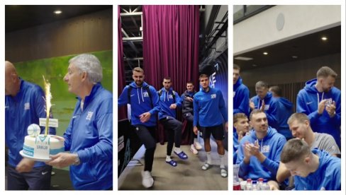 СЕЛЕКТОРЕ, СРЕЋАН РОЂЕНДАН! Кошаркаши Србије на феноменалан начин изненадили Светислава Пешића  (ВИДЕО)