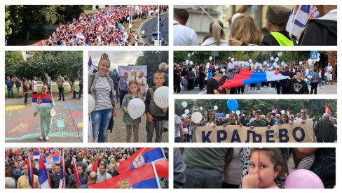 GRAĐANI PROTIV BLOKADA: Ne damo Srbiju, dosta je blokada, hoćemo život nazad, rekordan broj ljudi na skupovima (FOTO/VIDEO)