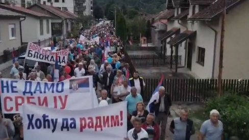 КОЛОНИ СЕ НЕ НАЗИРЕ КРАЈ: Мали Зворник против блокада (ВИДЕО)