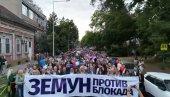 NEPREGLEDNA KOLONA U ZEMUNU: Pristojna Srbija podigla glas protiv nasilja (VIDEO)
