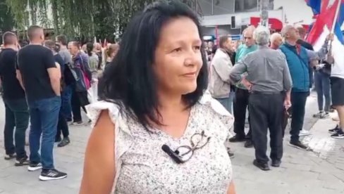НЕКА СТАНУ БЛОКАДЕ, НЕКА СТАНЕ НАСИЉЕ, ЖИВЕЛА СРБИЈА: Грађанка Бујановца послали моћну поруку