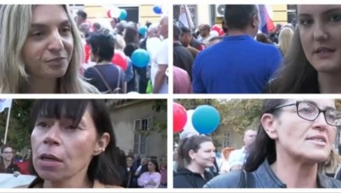 ДОШЛИ СМО ДА ПОДРЖИМО МИР И СТАБИЛНОСТ: Јасна порука грађана Руме