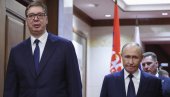 РУСИЈА ЈЕ ЧВРСТО НА ПОЗИЦИЈАМА КОЈЕ ЈЕ ДРЖАЛА СВЕ ВРЕМЕ Вучић: Са Путином и о КиМ, Москва поштује територијални интегритет Србије