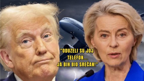 TRAMP SE PODSMEVA NAPADU RUSIJE I URSULINOJ DRAMI NA LETU: Oduzeli su joj telefon, ja bih bio srećan da mi se to desilo