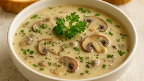 JEDNOSTAVNA KREMASTA ČORBA OD PEČURAKA –Recept za  ukusnu čorbu
