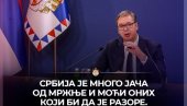 СРБИЈА ЈЕ МНОГО ЈАЧА ОД МРЖЊЕ И МОЋИ ОНИХ КОЈИ БИ ДА ЈЕ РАЗОРЕ Вучић се огласио са јасном поруком (ФОТО)