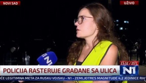 НОВИНАРКА ОПОЗИЦИОНОГ НЕДЕЉНИКА ВРЕМЕ ПОТВРДИЛА: Насиље су покренули блокадери!  (ВИДЕО)