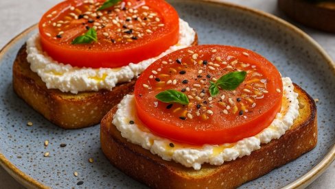 ТОСТ СА РИКОТОМ И ПАРАДАЈЗОМ: Рецепт за омиљени доручак