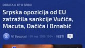 ПОТПУНО ПОЛУДЕЛИ СА САНКЦИЈАМА: Блокадерима празна сала за догађај о пљувању Србије - слика говори све (ФОТО)