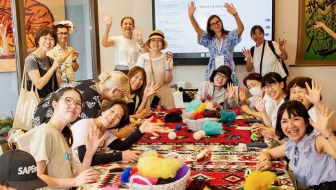 Kreativne radionice Etno mreže senzacija za posetioce srpskog paviljona u Osaki