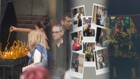 LEGENDA SRPSKOG FILMA ISPRAĆENA NA VEČNI POČINAK: Supruga LJiljana sa porodicom i kolegama glumcima se oprostila od Vukobratovića (FOTO)
