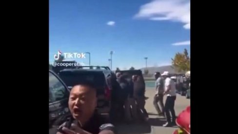 РАЊЕНОГ КИРКА УНОСЕ У АУТО: Нови снимци након атентата на Трамповог сарадника (ВИДЕО)