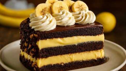 ČOKOLADNA TORTA SA BANANAMA: Recept za poslasticu za sve prilike