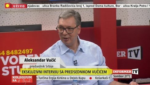 ХОЋУ ДА ОСТАНЕ ЗАПИСАНО ШТА САМ РЕКАО Вучић открио ко је спасио Србију од оних који би да је униште