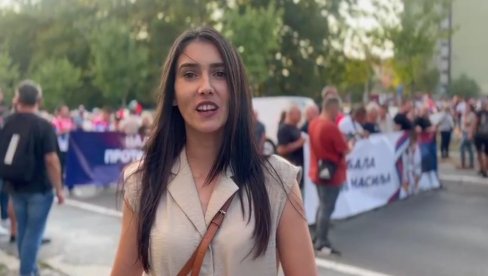 TU SMO DA PODRŽIMO ŠETNJU PROTIV NASILJA I BLOKADAGrađani Borče izašli na ulice (VIDEO)